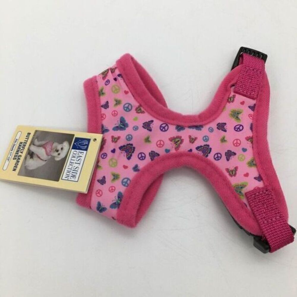 Dog Harness Butterfly Garden Print East Side Collection Pet Collar Size XS